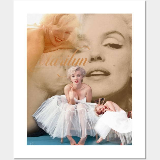 Marilyn Collage Portrait Wall Art by Dez53